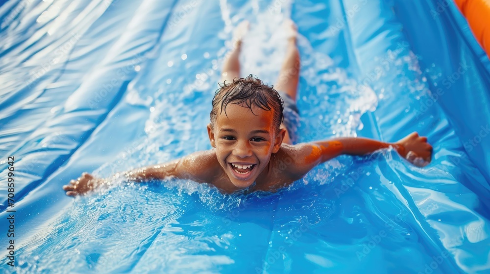 water slide kid