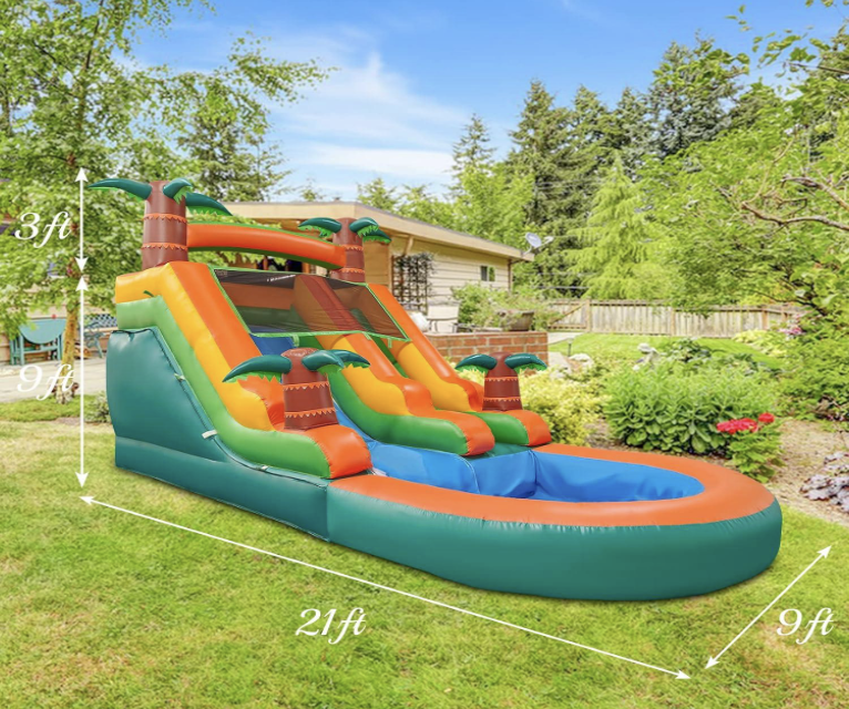 bouncy castle waterslide